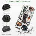 thumbnail image 2 of Black Halloween phone case suitable for iPhone 13 Pro, pumpkin skull bat pattern suitable for men and women, fashionable ultra-thin shock-absorbing cute phone case, 2 of 4