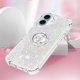thumbnail image 5 of Funda para iPhone 16 Plus con Brillo Líquido Flotante, Purpurina, Parachoques y Anillo Giratorio Soporte, 5 of 5