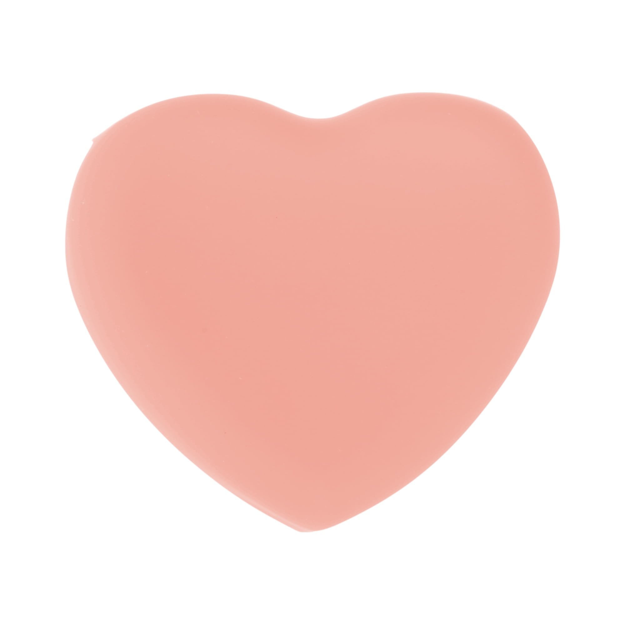 Unique Bargains Heart Shape Makeup Brush Cleaner Orange Pink