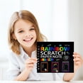 thumbnail image 6 of Rainbow Scratch Paper Art for Kids, Rainbow Drawing Notebook and Crafts Kit for Ages 3-10, Art Set for Boys and Girls Ages 6-12, Christmas Birthday Gift, Creative Activity Toy, 6 of 10