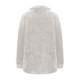 thumbnail image 5 of Htigea Women's 1/4 Zip Up Sweatshirts Sherpa Fuzzy Fleece Long Sleeve Pullover Soft Cozy Winter Tops with Pockets White XL, 5 of 9