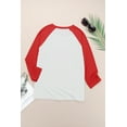 thumbnail image 4 of ABPHQTO Top gris de manga larga con estampado de letras KICKOFF Rugby para mujer, 4 of 5