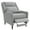 Gray, variant on Aukfa Mid-Century Modern Pushback Recliner Chair, Linen Upholstered, Gray, High Back