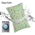 thumbnail image 5 of Goofa Spring Gnomes Print Plush Throw Pillow Case, Soft Velvet with Hidden Zipper, Decorative Cushion Cover for Sofa, Bed, Car, and Home Décor-16"x24", 5 of 5