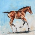 thumbnail image 2 of Gould, Renee 20x20 Gold Ornate Wood Framed with Double Matting Museum Art Print Titled - On The Move, 2 of 4