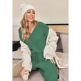 thumbnail image 4 of Ekouaer Womens Pajama Sets 2025 Fall Lounge Sweater Set Cute Fuzzy Fleece 2 Piece Long Sleeve Cozy Winter Pj Sweater Outfits, 4 of 6
