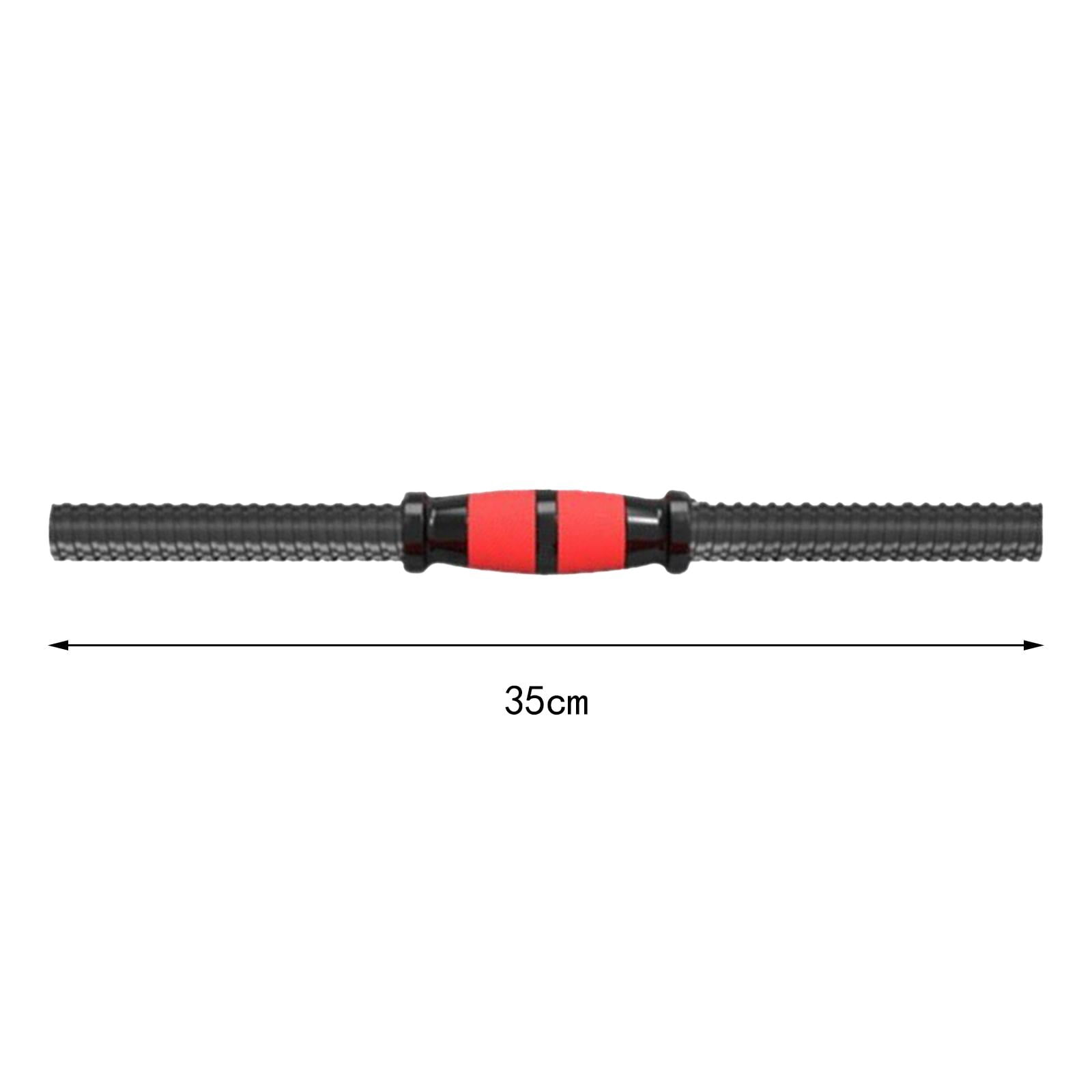 Baoblaze 2 Pieces Dumbbell Handle Threaded Barbell Bar for Home Strength Training Gym 35cm