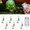 Green, variant on Orangide 6 pcs LED Light Kit Wireless Remote Mini Light Module with Multi-Function Controller Battery Operated Portable Light Box Set for Holiday Decor