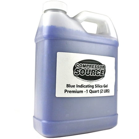 

Desiccant Beads For Air Dryers Silica Gel Blue Color Changing Blue to Pink Moisture Absorbing 2 LBS 1 Quart Container