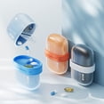 thumbnail image 2 of Portable Pill Box Medicine Case Large Capacity Compact Design Moisture-Resistant Travel Pill Box Tablet Organizer, 2 of 8