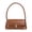 Coffee, variant on Women Shoulder Bag, Vintage Underarm Purse, Faux Leather Handbag, Curved Armpit Design, Medium Everyday Bag for Commuting and Dating