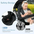 thumbnail image 3 of OLAKIDS Baby Tricycle, 6 in 1 Baby Trike Stroller Toddler Bike with Reversible Seat, Adjustable Handle, Control Direction, Removable Canopy, Safety Harness, Belt, Storage Basket, 9 Months-5 Years, 3 of 9