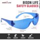 thumbnail image 2 of Gafas de seguridad Bison Life BL ESCR BLLBLT 12 policarbonato antiarañazos ANSI Z87 1 pack 12 unidades, 2 of 5