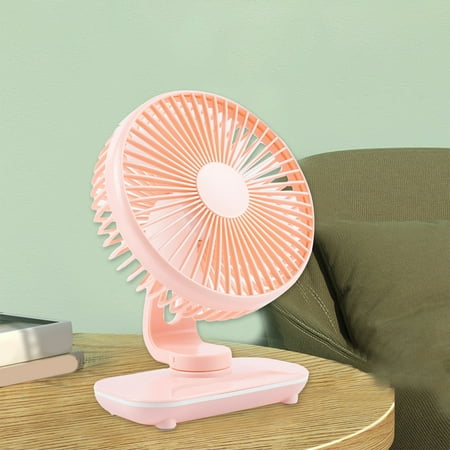 

Ranliy Fan for Bedroom 5 Speeds Desktop Fan for Home Office Kitchen Double Battery Portable Fan Digital Display Charging Model Fan