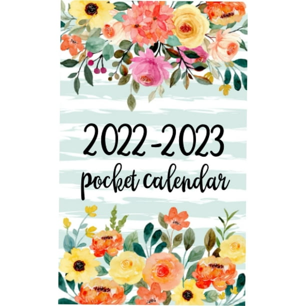 Time Management 2022 2023 Pocket Calendar For Purse Two Year Walmart