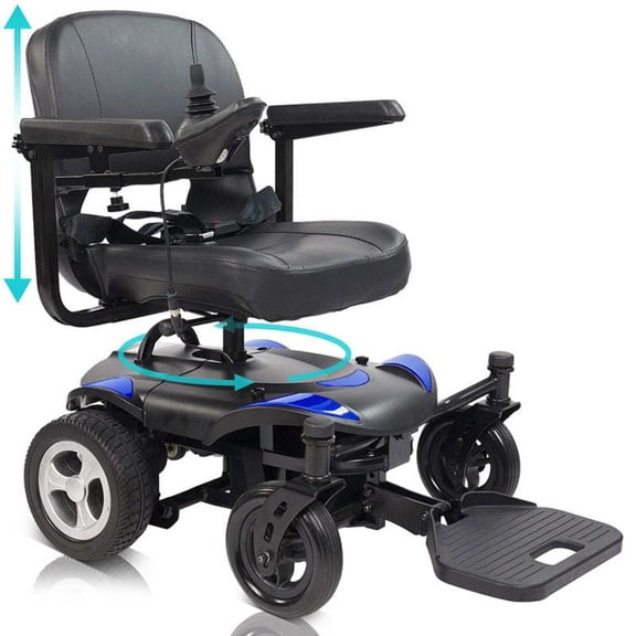 Vive Electric Wheelchair Model C, Foldable Motorized Wheelchair For Seniors, Adults, Handicapped