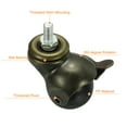 thumbnail image 3 of Uxcell 1.5" Ball Caster Wheels, 4 Pcs Threaded Stem Caster 360 Degree Rotatable Caster Wheels Brake for Furniture,bronze, 3 of 6