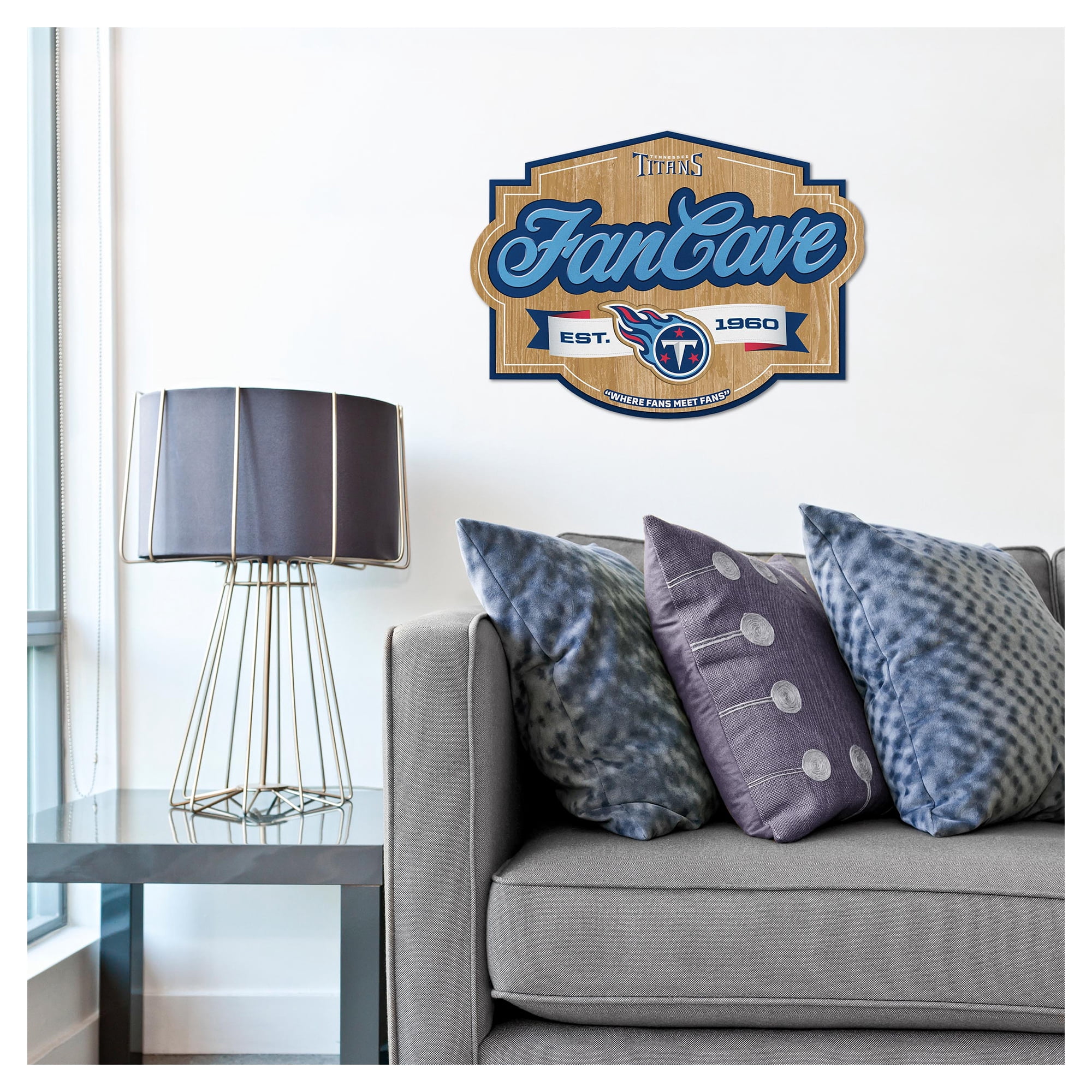 IDNA Tennessee Titans 12.5" x 17" Fan Cave Sign