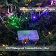 thumbnail image 6 of Morttic 2 Pack 33Ft 100 LED Fairy Lights Battery Operated, String Lights with 8 Modes Remote Control Timer Waterproof Copper Wire Twinkle Lights for Bedroom Wedding Party Christmas Decor, Multicolor, 6 of 14