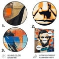 thumbnail image 3 of Designart "Pop Art Abraham Lincoln Collage Presidential Vision" Celebrity Metal Art Print, 3 of 5