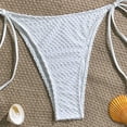 thumbnail image 4 of Warop Women's Solid Color Padded Triangle Bikini Set, Separate Swimsuit for Beach and Pool, 4 of 8