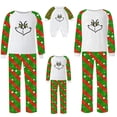 thumbnail image 1 of Conjuntos de pijamas navideños familiares a juego Grinch 2024, pijama de Grinch con parte superior y pantalones de pijama a cuadros, pijama de Grinch para niños y adultos para la familia, Hombres S, 1 of 4