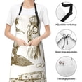 thumbnail image 6 of Cauagu Olive Picking Aprons with Pockets,Waterproof Apron for Women,Kitchen Cooking Apron Adjustable Bib Aprons Chef Apron for Cooking,Drawing,Crafting, 6 of 8