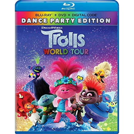 Trolls World Tour (Blu-ray + DVD + Digital Copy), Dreamworks Animated, Kids & Family