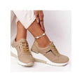 thumbnail image 1 of Difumos Women Platform Wedge Tennis Walking Shoes Lightweight Casual Comfort Fashion Sneaker Size 4-9, 1 of 4