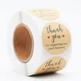 thumbnail image 2 of 1.5'' Thank You for Supporting Our Small Business, Kraft Paper Thank You Stickers, 500 Labels Per Roll, 2 of 5