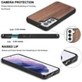 thumbnail image 6 of Solid Wood Case for Samsung Galaxy S22 Plus, Luxurious Natural Wood Slim Case with Drop Tested Shockproof Bumper and Camera Lens Protection Cover for Samsung Galaxy S22 Plus, MW Walnut, 6 of 8
