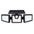 thumbnail image 1 of Luz solar con sensor de movimiento para exteriores, luz de inundación solar, iluminación de 3 cabezales de 270 ° de ancho, luz de seguridad con energía solar, luz de pared impermeable IP65 para patio, 1 of 5