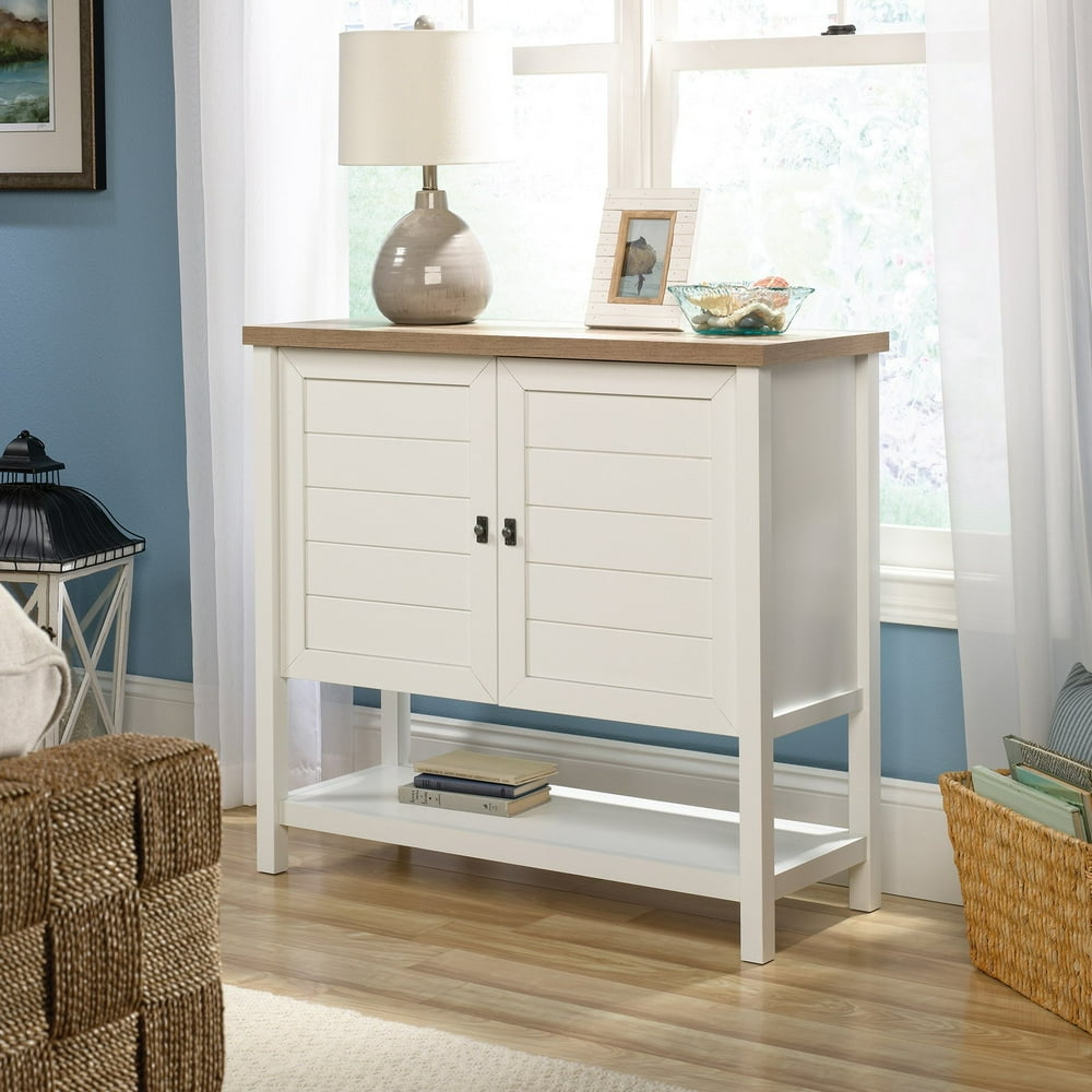 Sauder Cottage Road Storage Accent Soft White Finish Walmart