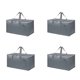 thumbnail image 2 of Bolsas grandes de almacenamiento para mudanzas - Pack 4 plegables y organizador portátil para ropa, mantas y artículos del hogar, 2 of 6