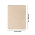 thumbnail image 7 of Chair Mat Anti-scratch Anti-slip Swivel Chair Pad Reusable Polyester Floor Carpet for Home Office, Light Gray, 7 of 7
