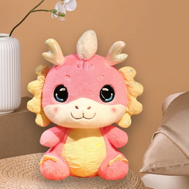 Muñeco de dragón, juguete de peluche de dragón, muñeco de peluche de dragón, animal de peluche para Rosa