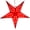 Red, variant on Solid Red 5 Pointed Paper Star Lantern with 12 Foot Power Cord Included