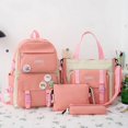 thumbnail image 1 of 4 Pcs Sets Kawaii Backpack For Student School Bag Teenager Girls Schoolbag Large Capacity Backpack Women Travel Rucksack Mochila, 1 of 5