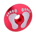 thumbnail image 4 of Bicicleta De Aleación De Aluminio Threadless Stem Headset Top Cap Cover Red Foot Sunnimix Tapa superior para auriculares de bicicleta, 4 of 8
