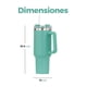 thumbnail image 4 of Termo para Cafe y Agua Gaon Acero Inoxidable Doble Pared 1 L Verde, 4 of 5