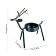 thumbnail image 3 of PEIBang Christmas Reindeer Tealight Candle Holders,Metal Candlestick Tea Light Stands for Christmas Home,Table,Fireplace,Party Decorations, 3 of 6