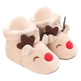 thumbnail image 4 of Zecgelong Christmas Baby Cotton Boots Warm Cotton Shoes Soft Comfortable Toddler Warming Home Shoes Baby Winter Bootsâ 6, 4 of 5