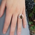 thumbnail image 2 of Mortal Kombat Klassic Scorpion Character Silver Plated Adjustable Novelty Ring, 2 of 4