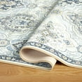 thumbnail image 4 of TOWN & COUNTRY EVERYDAY Avani Cottagecore Medallion Everwash® Washable Area Rug with Non-Slip Backing, Pet Friendly Rug, Grey, 5'2"x7'2", 4 of 13