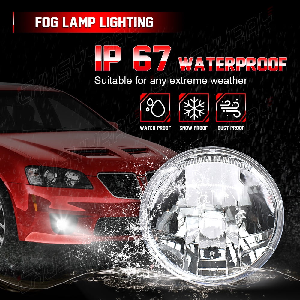 CHUSYYRAY Pair Bumper LED Fog Lights Driving Lamps For Jeep Patriot 2010-2017 Replacement 6000K White