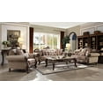 thumbnail image 2 of HomeRoots 348219 38 x 88 x 45 in. Fabric Walnut Upholstery Wood Leg & Trim Sofa with 8 Pillows, 2 of 3