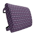 thumbnail image 1 of Abstract Lumbar Pillow, Repeating Pattern of Dreamy Motif in Colors, Soft Back Cushion for Office Chairs with Adjustable Straps, 14" x 13", Purple Fuchsia, by Ambesonne, 1 of 7
