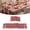 Red, variant on MeyJey Table Runner and Placemats Set of 4, Washable Fabric Rectangle Dining Table Mats with Tassels for Dining Tables, Kitchen, Gray