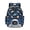 Rocket Astronaut Planet Print, variant on SCRAWLGOD Stone Soccer Print Blue Black School Backpack for Boys Girls Backpack for Kids Teens Elementary Middle School 17 inch Large Knapsack with Padded Strap