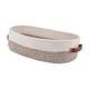 thumbnail image 2 of Cesta de almacenamiento tejida con cuerda de algodón, cesta de baño sencilla con asas para Gris y blanco, 2 of 9